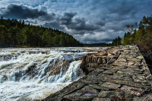 istock Mountain river stream valley landscape. River creek in mountains 1507343559
