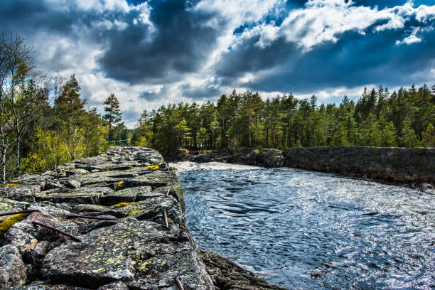 istock Mountain river stream valley landscape. River creek in mountains 1507344767