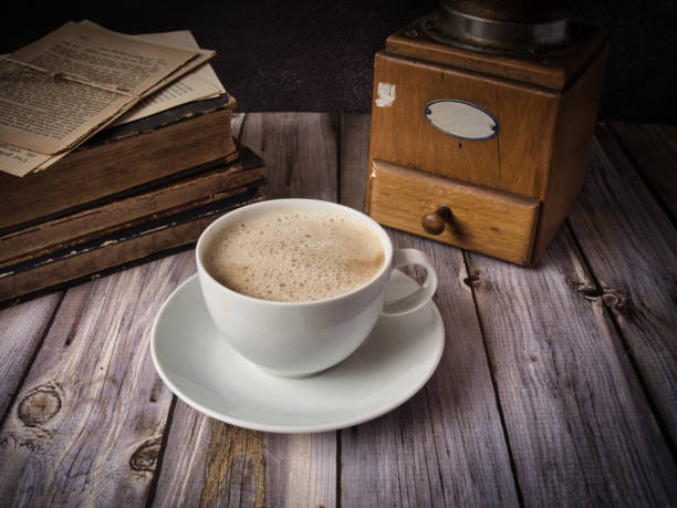 istock Coffee, books and an old coffee grinder 1507415039