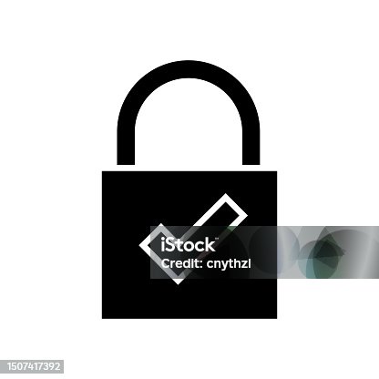 istock Security Icon Solid Style. Vector Icon Design Element for Web Page, Mobile App, UI, UX Design 1507417392