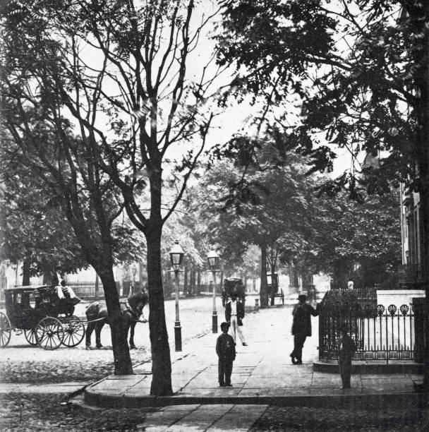 istock New York City, Broadway, Lafayette Place, 1866 1507419623