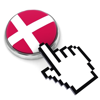 Denmark flag button