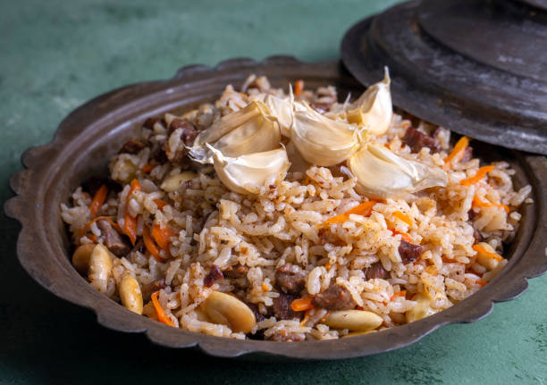 istock Traditional delicacies, Uzbek pilaf (Turkish name; Ozbek pilavi) 1507472995