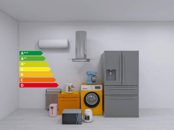 istock Various household appliances for home 3d render, 3d illustration 1507529923