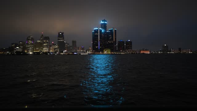 Skyline of Downtown Detroit, Michigan