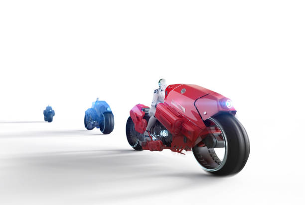 istock Leadership concept with robot move faster than others 1507965419