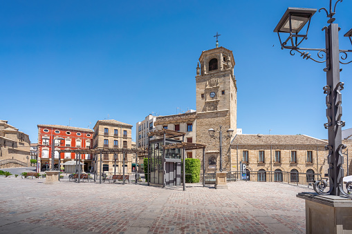 Clock Tower (Torre del Reloj) and Plaza Andalucia Square - Ubeda, Jaen, Spain