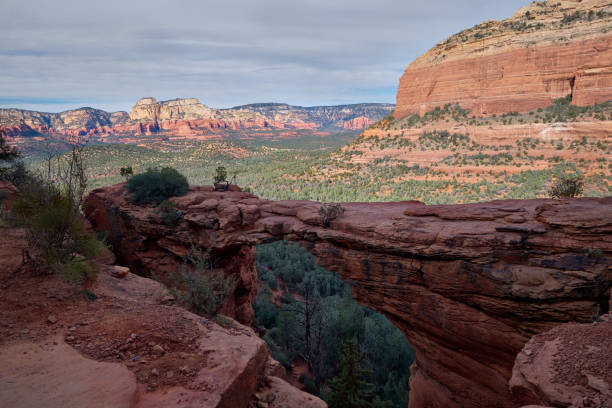 istock Devil's Bridge and surrounding red cliffs of Sedona, AZ 1508019417