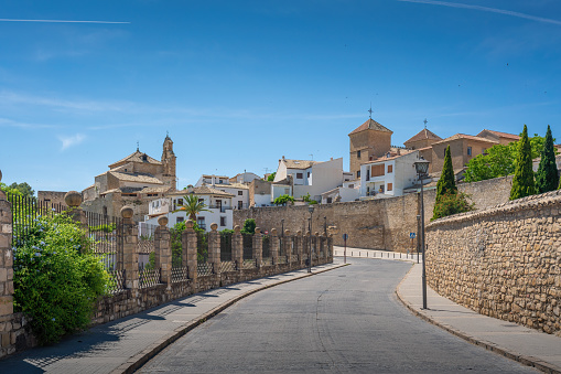 Ubeda Street view with Casa de las Torres and Church of San Lorenzo - Ubeda, Jaen, Spain
