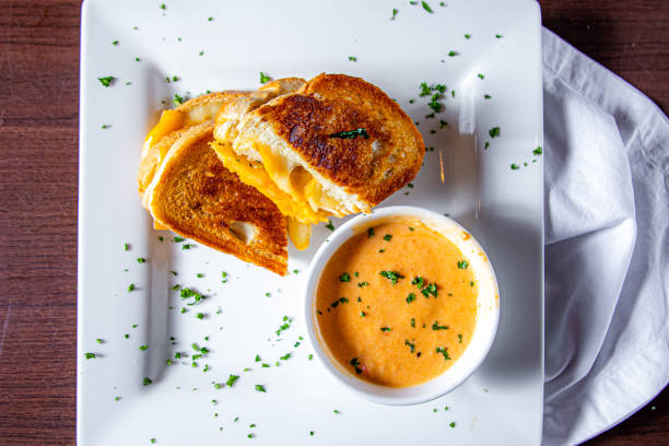 A variety of food items are displayed in an appetizing way.