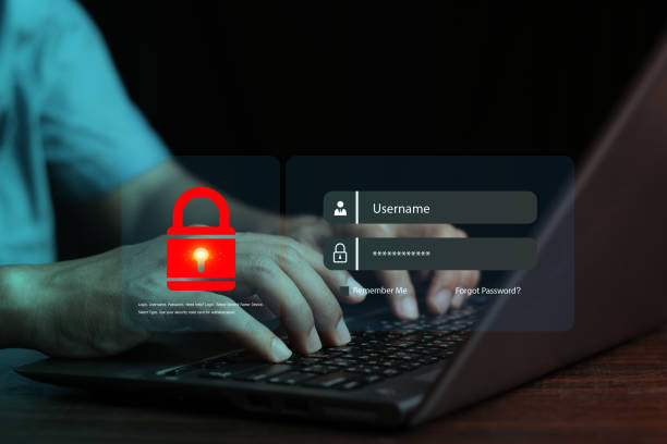 istock Cyber security and Security password login online concept Hands typing and entering username and password of social media, log in with smartphone to an online bank account, data protection hacker 1508216091