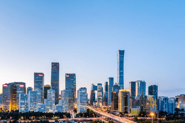 istock High View Night Scenery of Beijing CBD Building Complex in China 1508290039