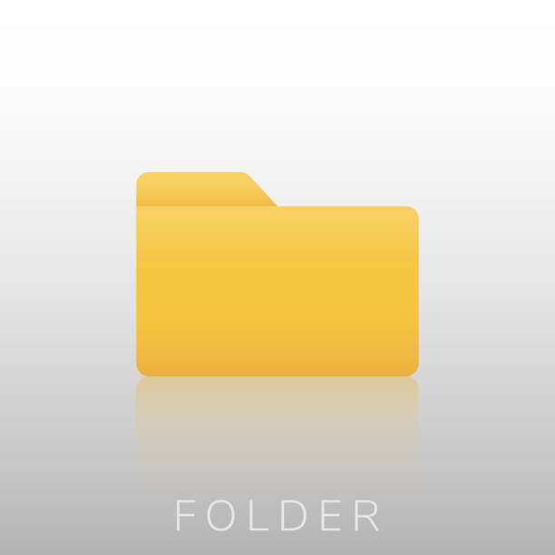 Yellow folder icon, Vector, Illustration. Yellow folder icon, Vector, Illustration. open access repository stock illustrations