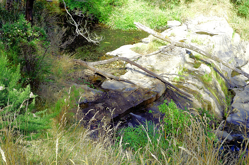 A vista along The rail trail, now 109 kilometres in length, is a 90 minute drive from Melbourne and is set on 19th century railway lines in Gippsland Country