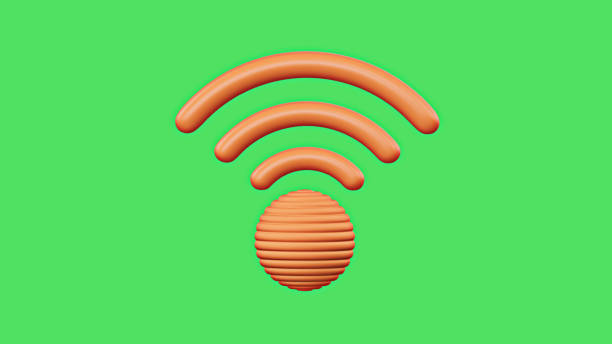 istock 3D Mobile signal symbol on green screen background 1508314798