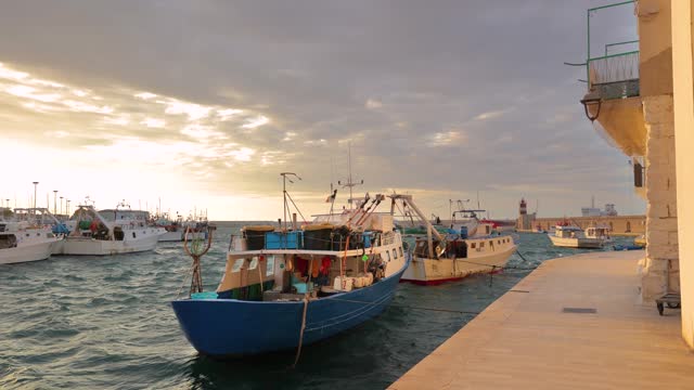 Monopoli sunset harbor, Apulia