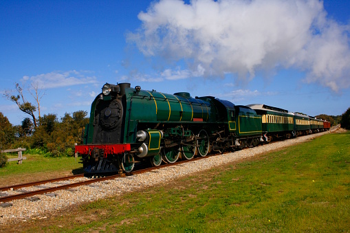 A Steam Train being utilised as a tourist attraction in South Australia