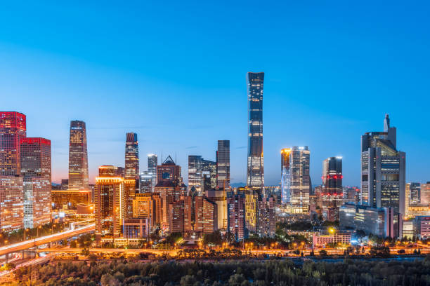 istock High View Night Scenery of Beijing CBD Building Complex in China 1508356916