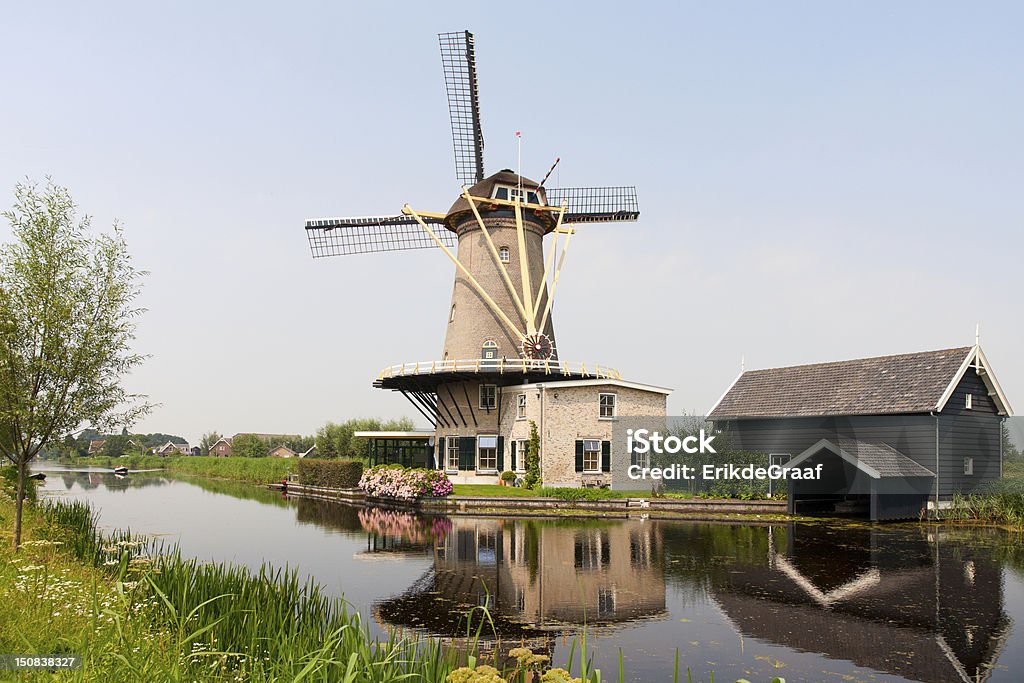 Dutch windmill Dutch windmill in Bleskensgraaf, the Netherlands. Cultures Stock Photo