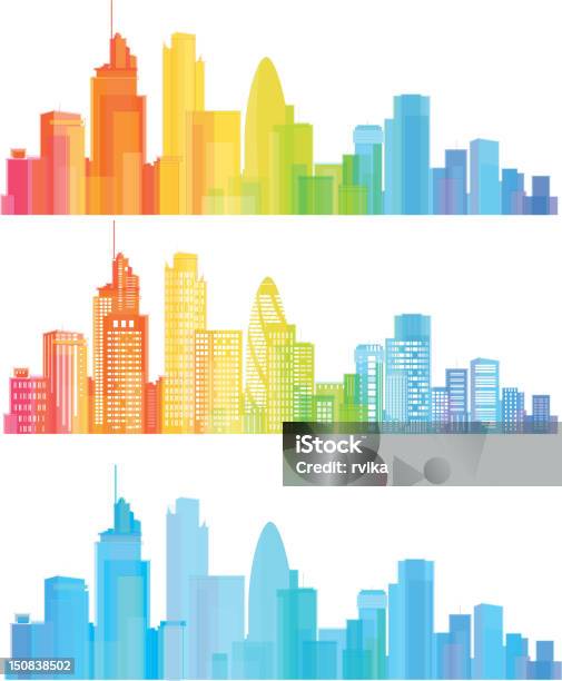 Colorful Panorama Of London City Stock Illustration - Download Image Now - Architecture, Building Exterior, City