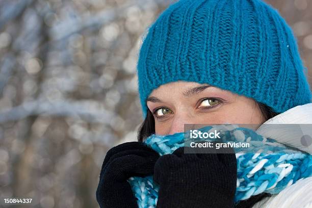 Cold Winter Woman Stock Photo - Download Image Now - Adult, Adults Only, Beautiful People
