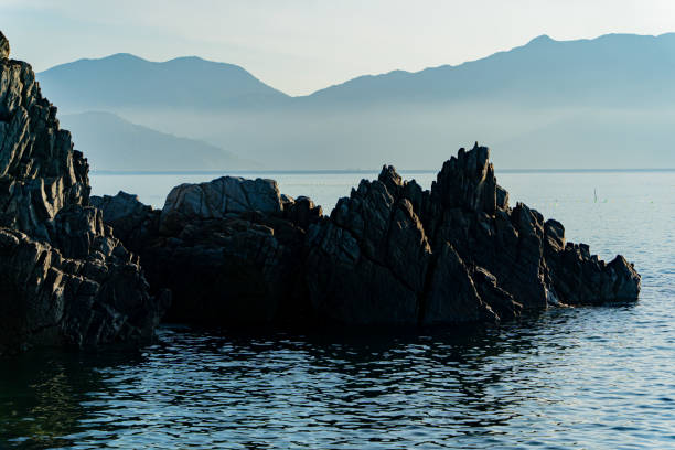 istock Rocks on the seashore at dawn. 1508483857