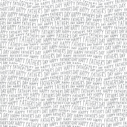 Handwritten text Happy Father's Day. Capital letters written by black pen on white paper background. 
SEAMLESS PATTERN - duplicate it vertically and horizontally to generate unlimited area. Creative background.