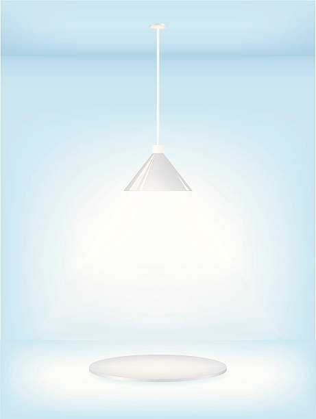 Light stand vector art illustration