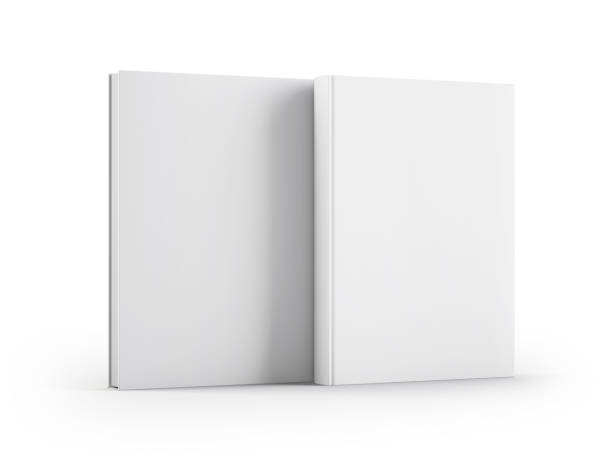 istock Standing 3d magazine mockup with white blank cover and back 1508534518