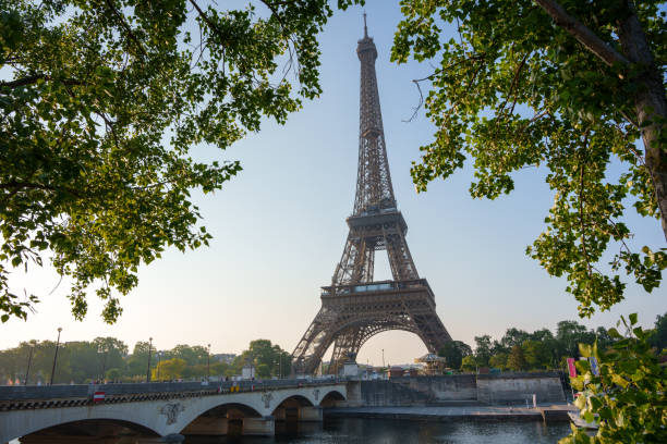 istock Paris cityscape and Eiffel Tower at sunrise 1508541988