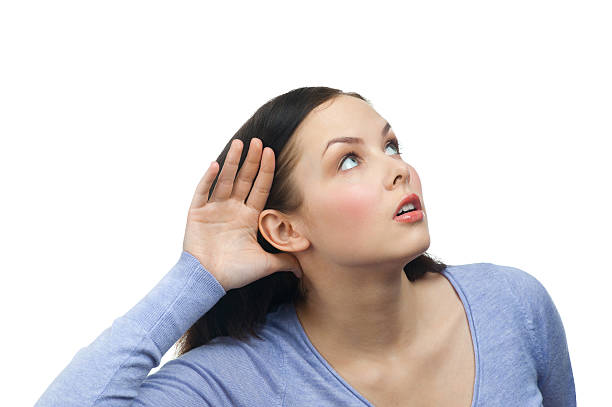 istock Girl listening gossip 150855580