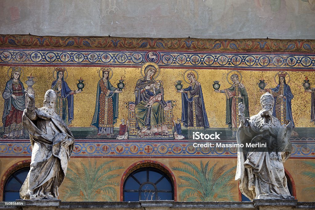 Estátua de Santa Maria em Trastevere - Royalty-free Antigo Foto de stock