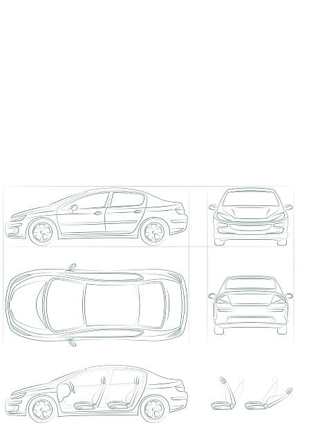 ilustraciones, imágenes clip art, dibujos animados e iconos de stock de auto - mirar el paisaje