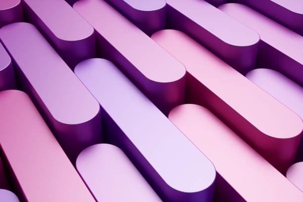 istock Abstract mockup background for product presentation pink and violet blending gradient podium. 3d rendering illustration 1508618459
