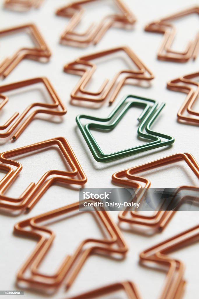 Green Arrow Going Against the Flow Concept of individuality Arrow Symbol Stock Photo