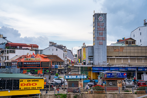 Da Lat, Viet Nam - 3 June 2023: Dalat Market In Central Of Da Lat City. Dalat Market Is A Commercial Center Of The City And Considered The Heart Of Dalat City. Da Lat is one of the tourist and entertainment cities in Vietnam