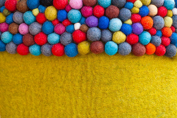 feltro fundo - felt wool sphere textile - fotografias e filmes do acervo