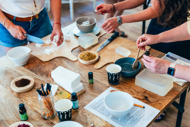 Soap making workshop is one of the creative workshops that smell good and do good too!