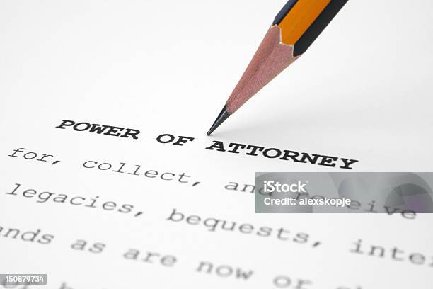 Power Of Attorney - Fotografias de stock e mais imagens de Advogado - Advogado, Documento, Fotografia - Imagem