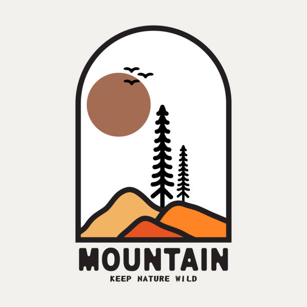 Mountain and Camping Life illustration, outdoor adventure . Vector graphic for t shirt and other uses. Mountain and Camping Life illustration, outdoor adventure . Vector graphic for t shirt and other uses. table moutain stock illustrations