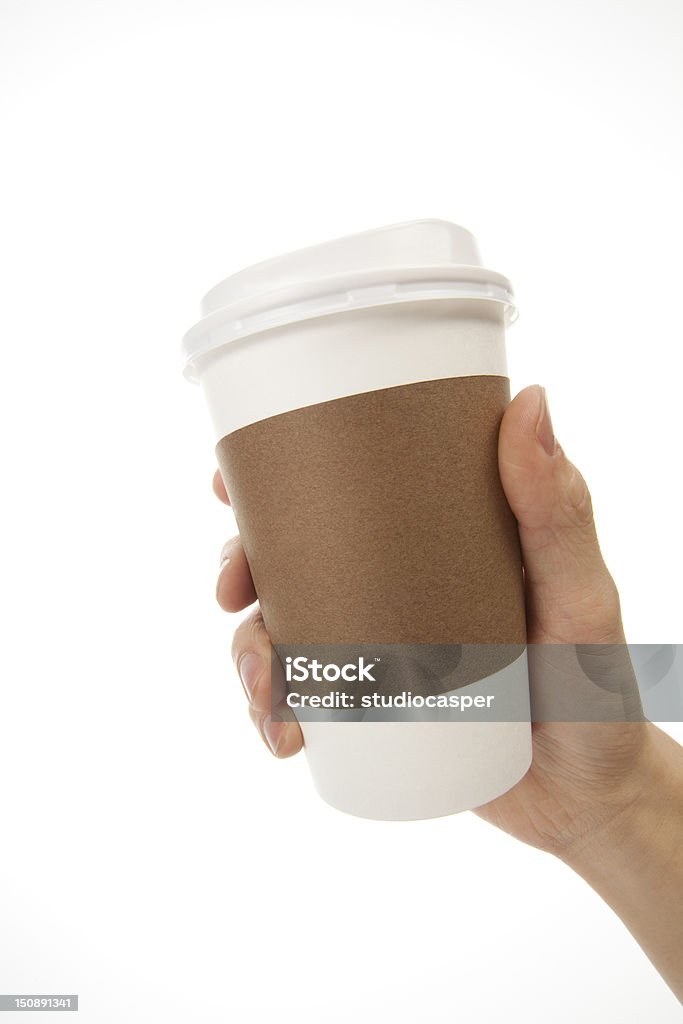 Com café quente - Foto de stock de Mão humana royalty-free