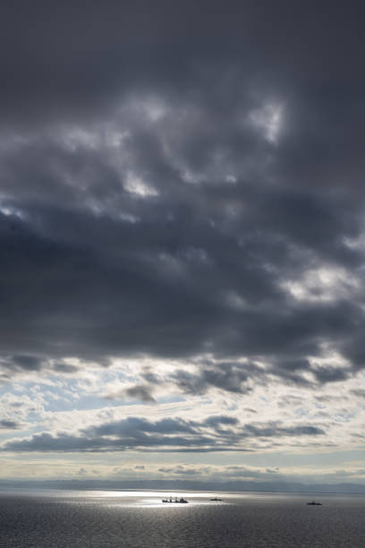 istock Beautiful seascape with dramatic cloudy sky over the sea. 1508922932
