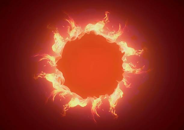 istock 3d illustration of fire ring burning 1508964449