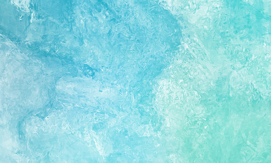 Background Blue Sea Abstract Grunge Summer Wave Beach Tropical Pattern Spring Teal Turquoise White Gradient Christmas Ice Cracked Winter Frost Texture Mural Pastel Crayon Drawing Layered Stroking Brushing Oil Watercolor Paint Marble Stucco Concrete Copy Space Distorted Toned Macro Photography Design template for presentation, flyer, card, poster, brochure, banner