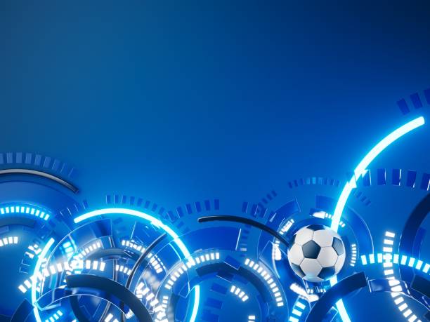istock football ball 3d object. 3d illustration. graphic background element. sport abstract backdrop 1508977010