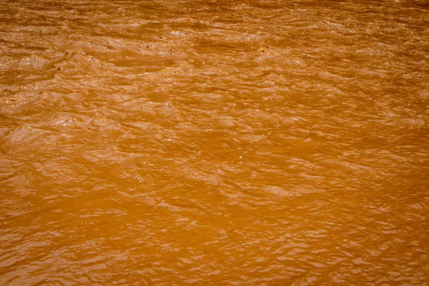 Wild water that flows in many dangers, heavy rain storms