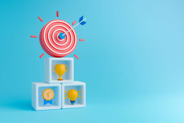 istock Business success and achieving goals concept 3d illustration. 1508989232