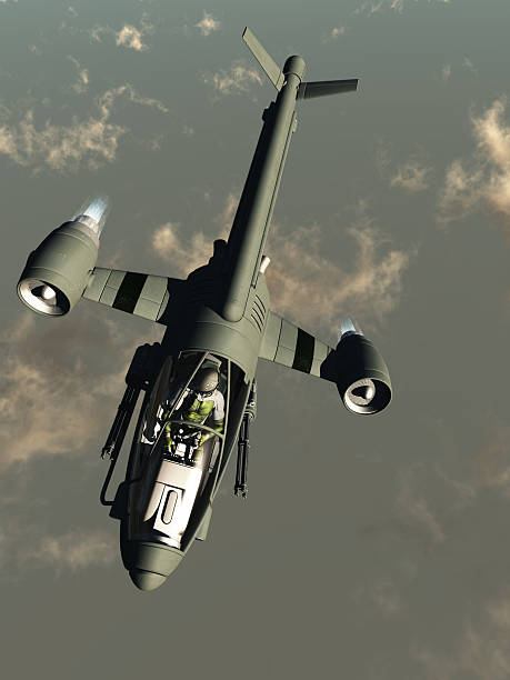 istock Science fiction attack aircraft at high altitude 150901149