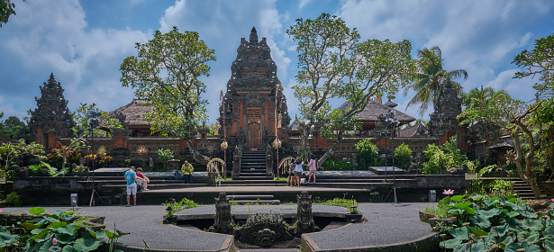 Pura Taman Saraswati, also known as the Ubud Water Palace, is a Balinese Hindu temple in Ubud, Bali, Indonesia. Dedicated to the goddess Sarasvati