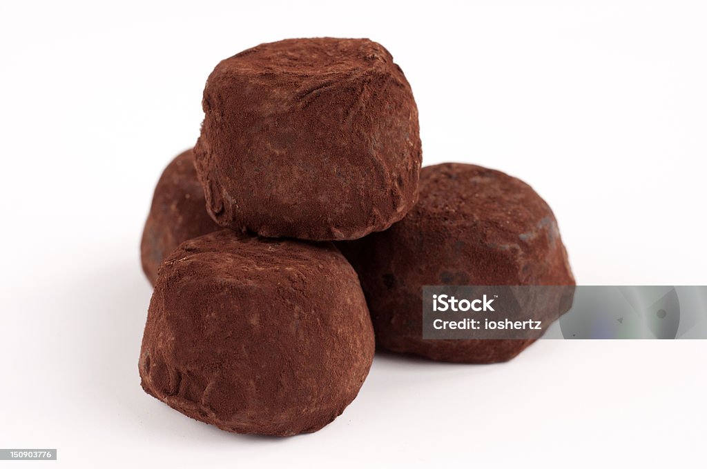 Tartufi al cioccolato - Foto stock royalty-free di Quattro oggetti